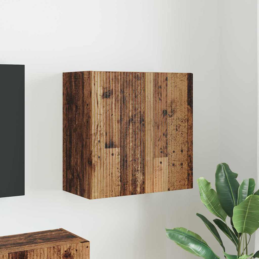vidaXL TV-wandkast Wandgemonteerd Wit 59,5 x 31 x 40 cm Bewerkt hout