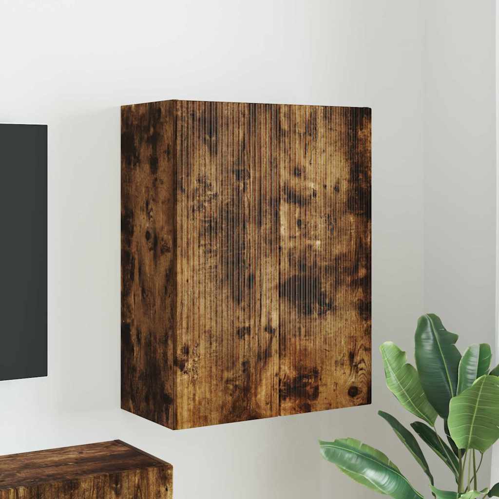 vidaXL TV-wandkast Wandgemonteerd Wit 59,5 x 31 x 40 cm Bewerkt hout