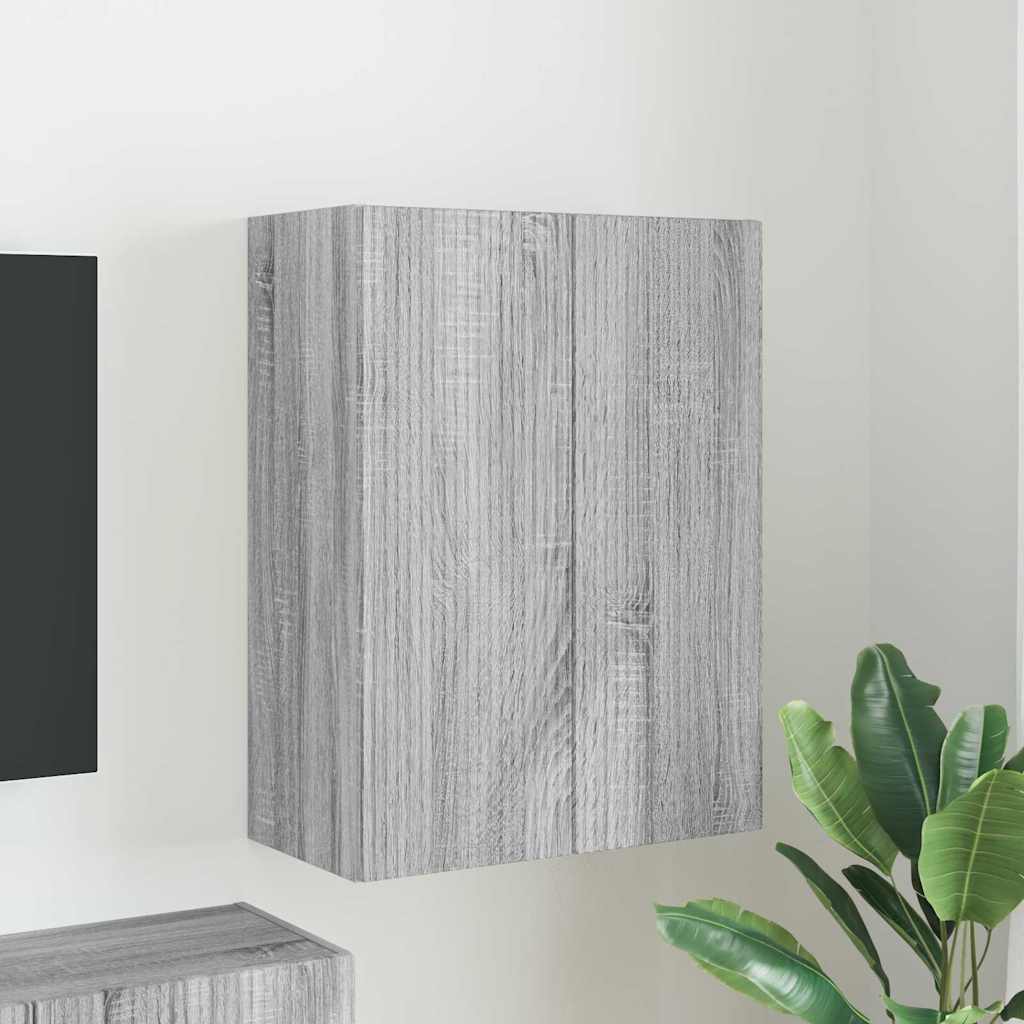 vidaXL TV-wandkast Wandgemonteerd Wit 59,5 x 31 x 40 cm Bewerkt hout