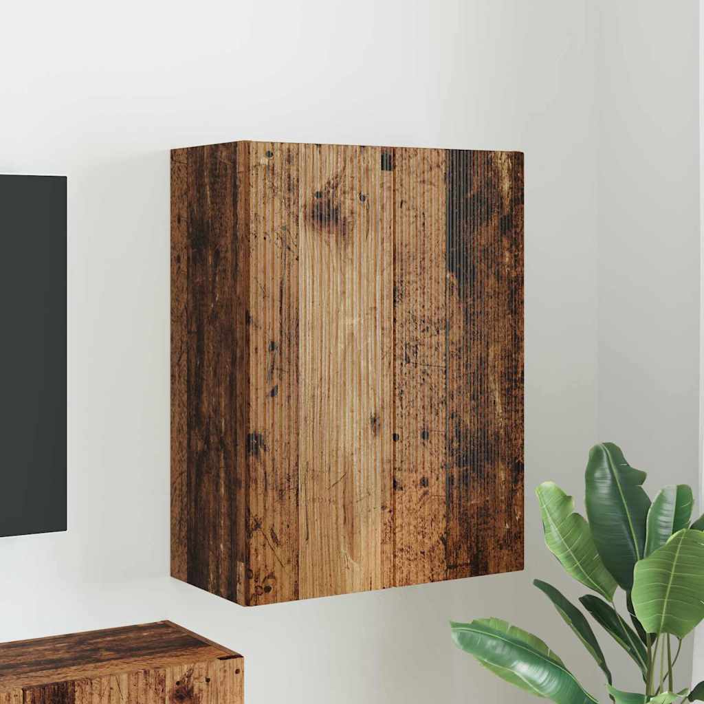 vidaXL TV-wandkast Wandgemonteerd Wit 59,5 x 31 x 40 cm Bewerkt hout