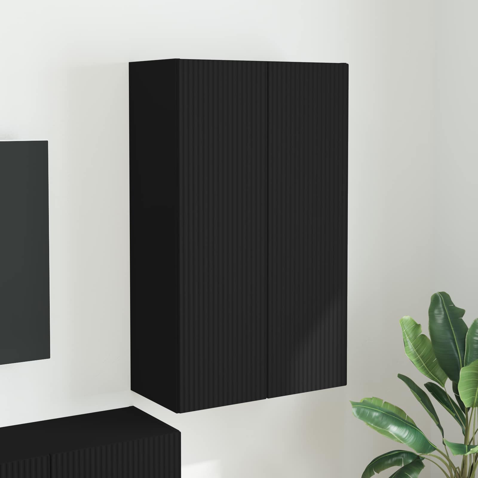 vidaXL TV-wandkast Wandgemonteerd Wit 59,5 x 31 x 40 cm Bewerkt hout