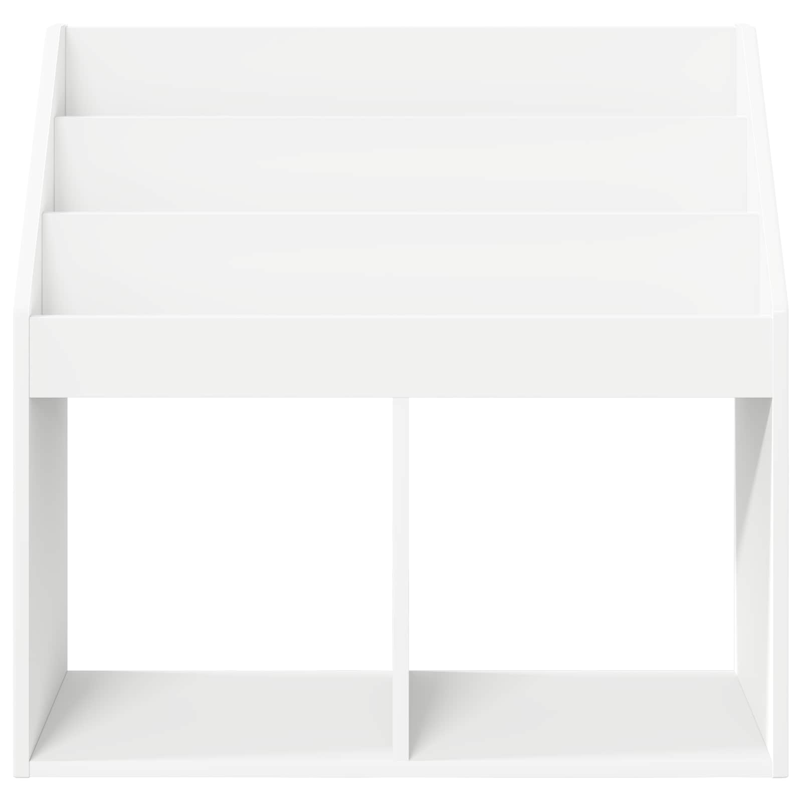 vidaXL Kinderen Boekenkast Wit 72,5 x 29,5 x 69 cm Bewerkt hout