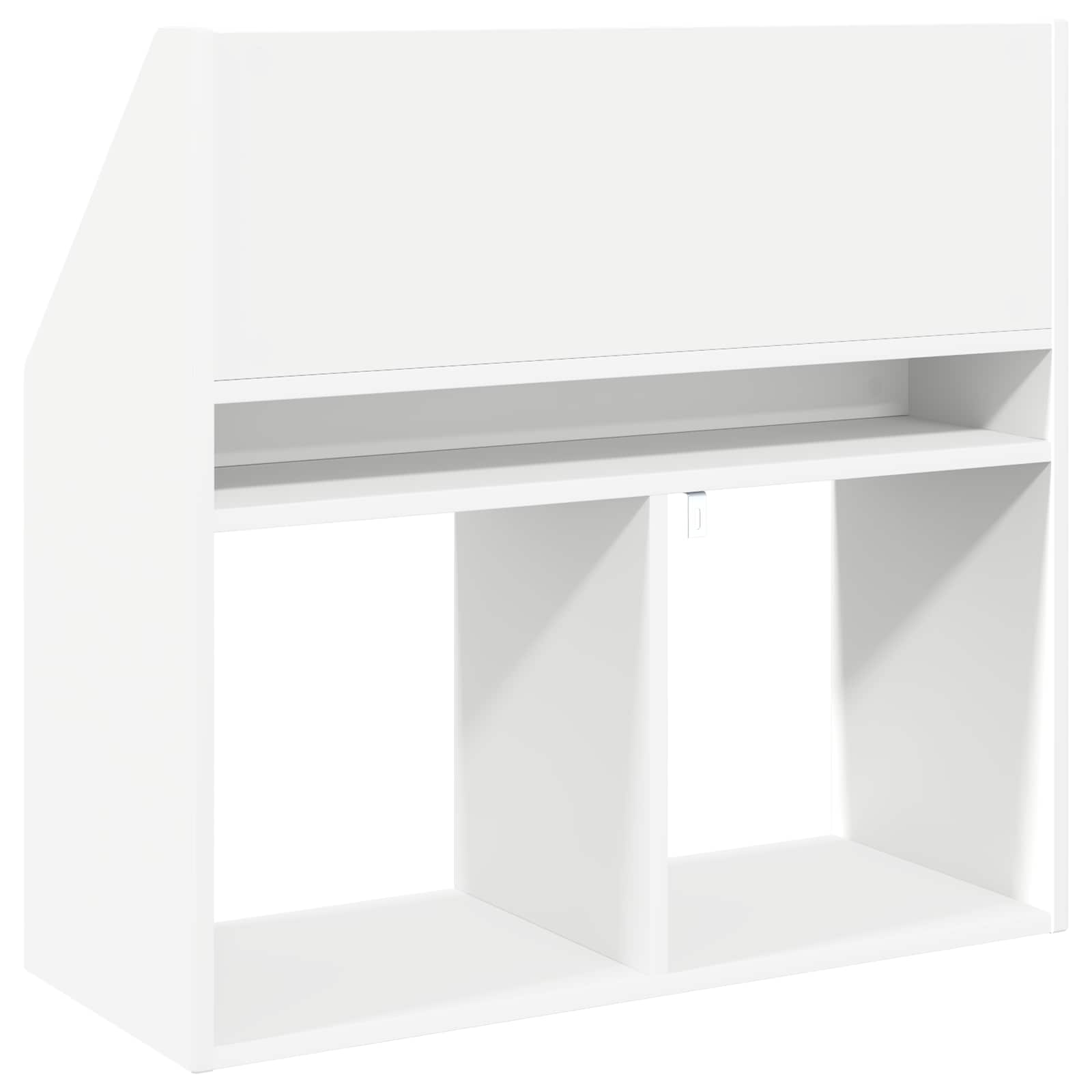 vidaXL Kinderen Boekenkast Wit 72,5 x 29,5 x 69 cm Bewerkt hout