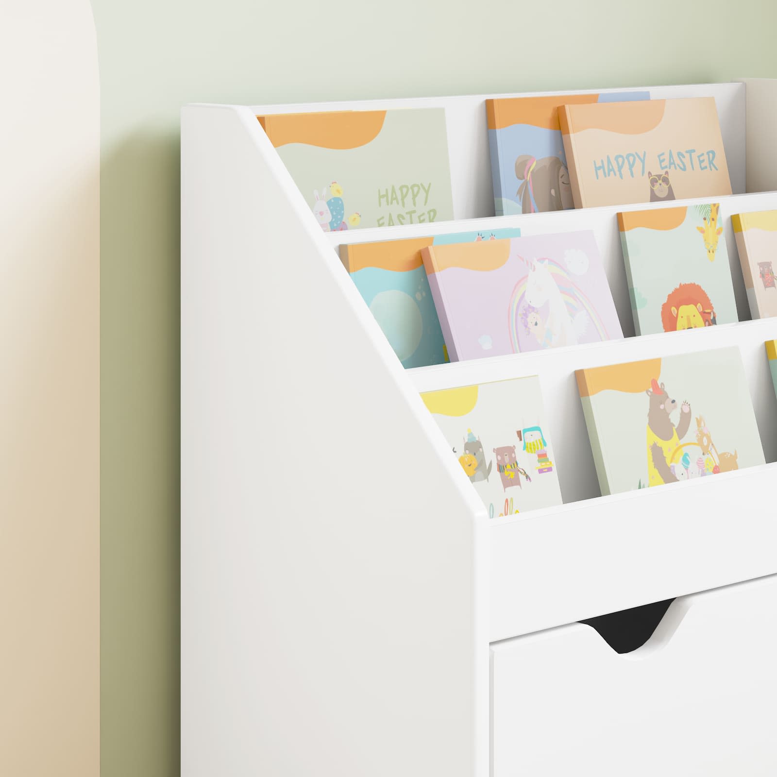 vidaXL Kinderen Boekenkast met lade Wit 60 x 29,5 x 69 cm Bewerkt hout