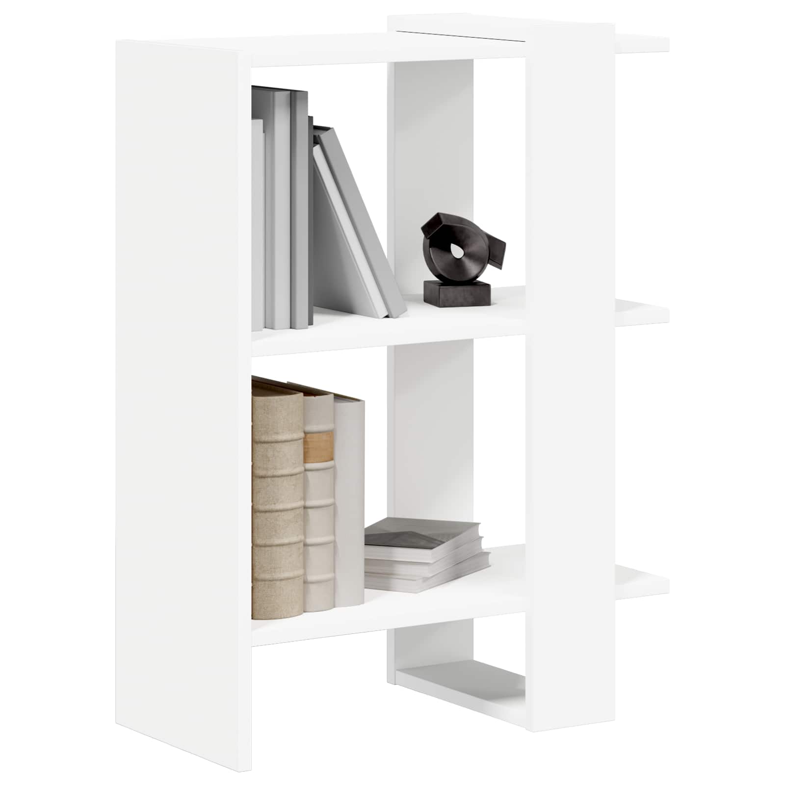 vidaXL Boekenkast Wit 52 x 25 x 71,5 cm Bewerkt hout