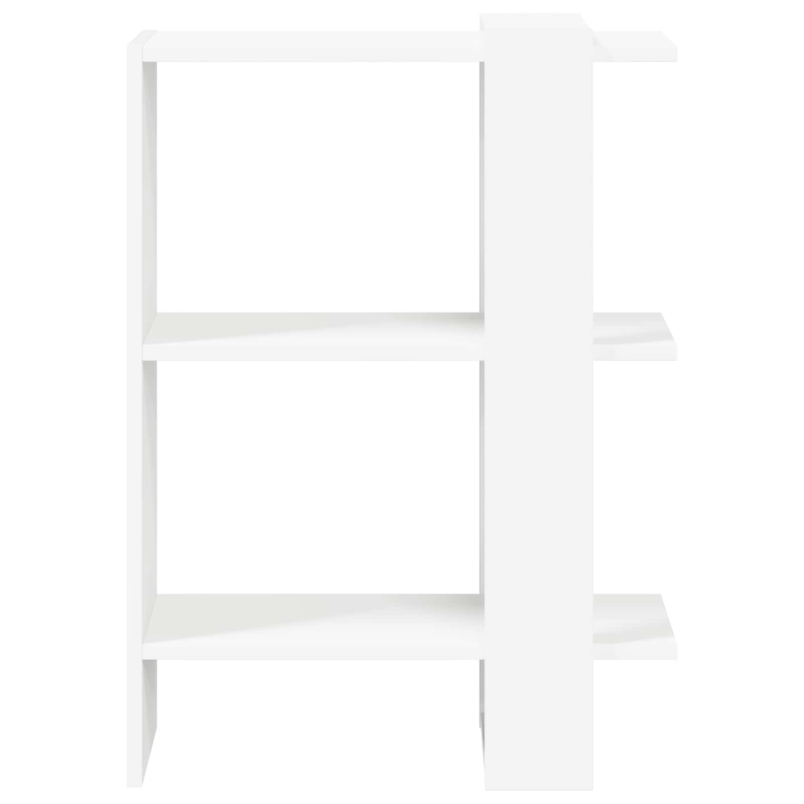 vidaXL Boekenkast Wit 52 x 25 x 71,5 cm Bewerkt hout