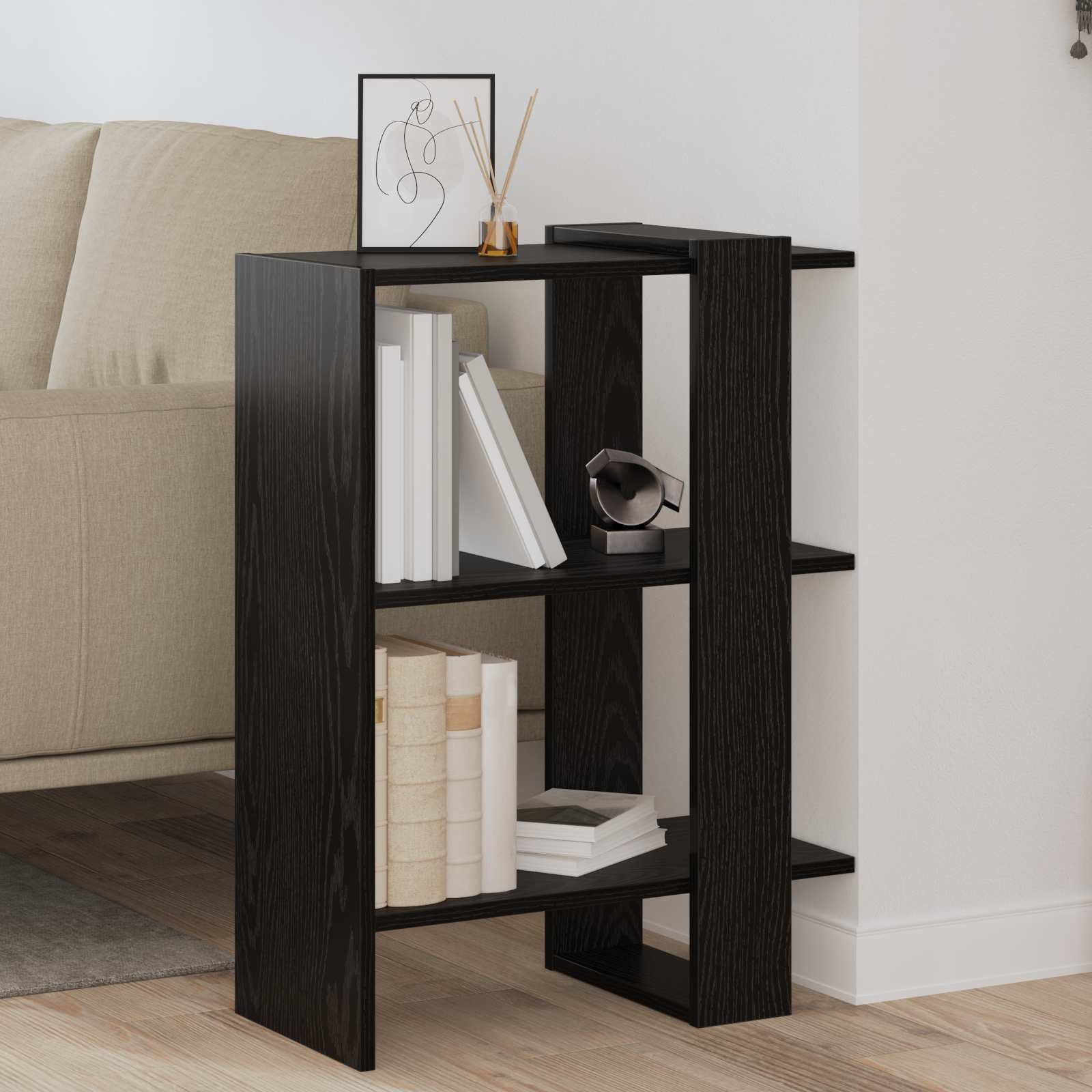 vidaXL Boekenkast Wit 52 x 25 x 71,5 cm Bewerkt hout