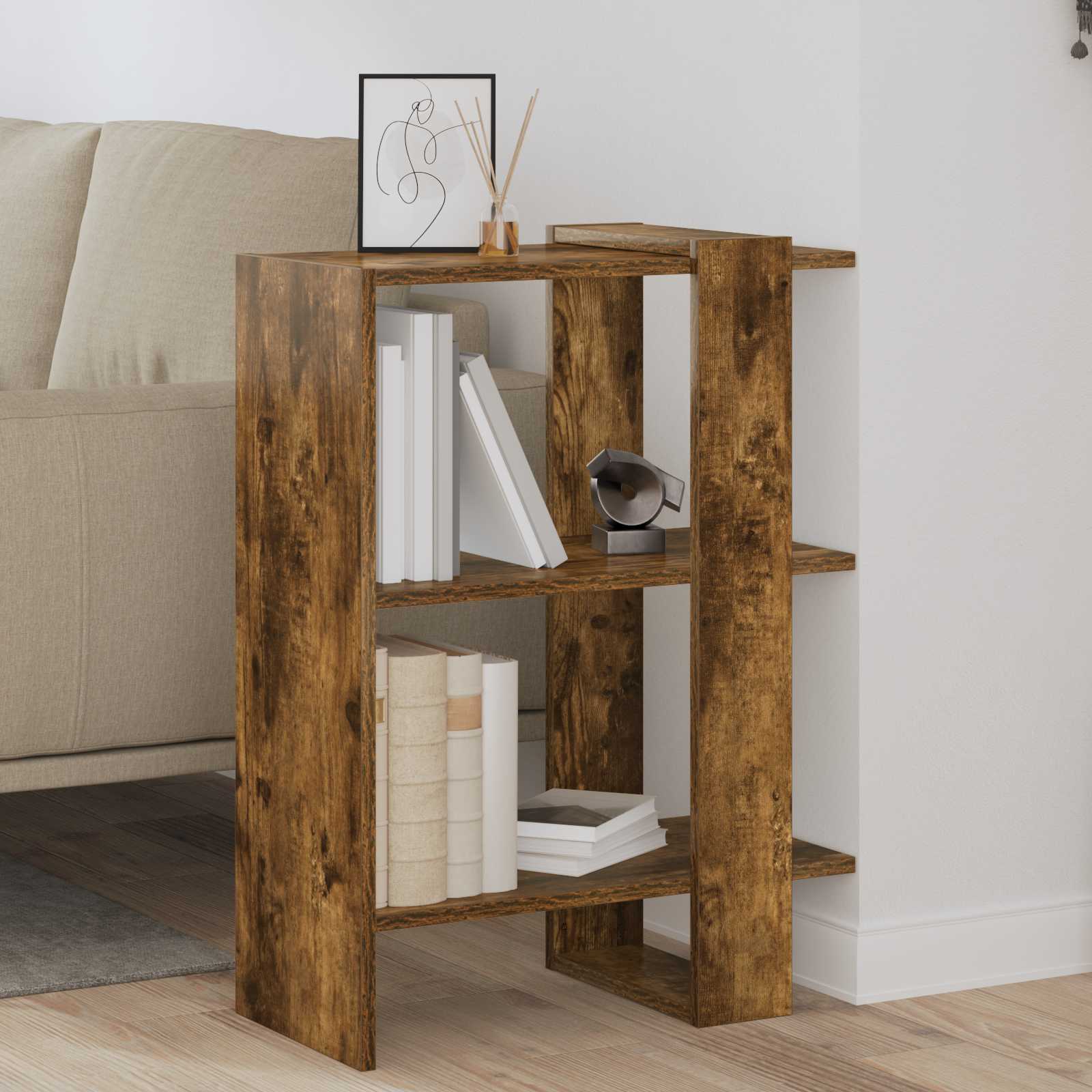 vidaXL Boekenkast Wit 52 x 25 x 71,5 cm Bewerkt hout