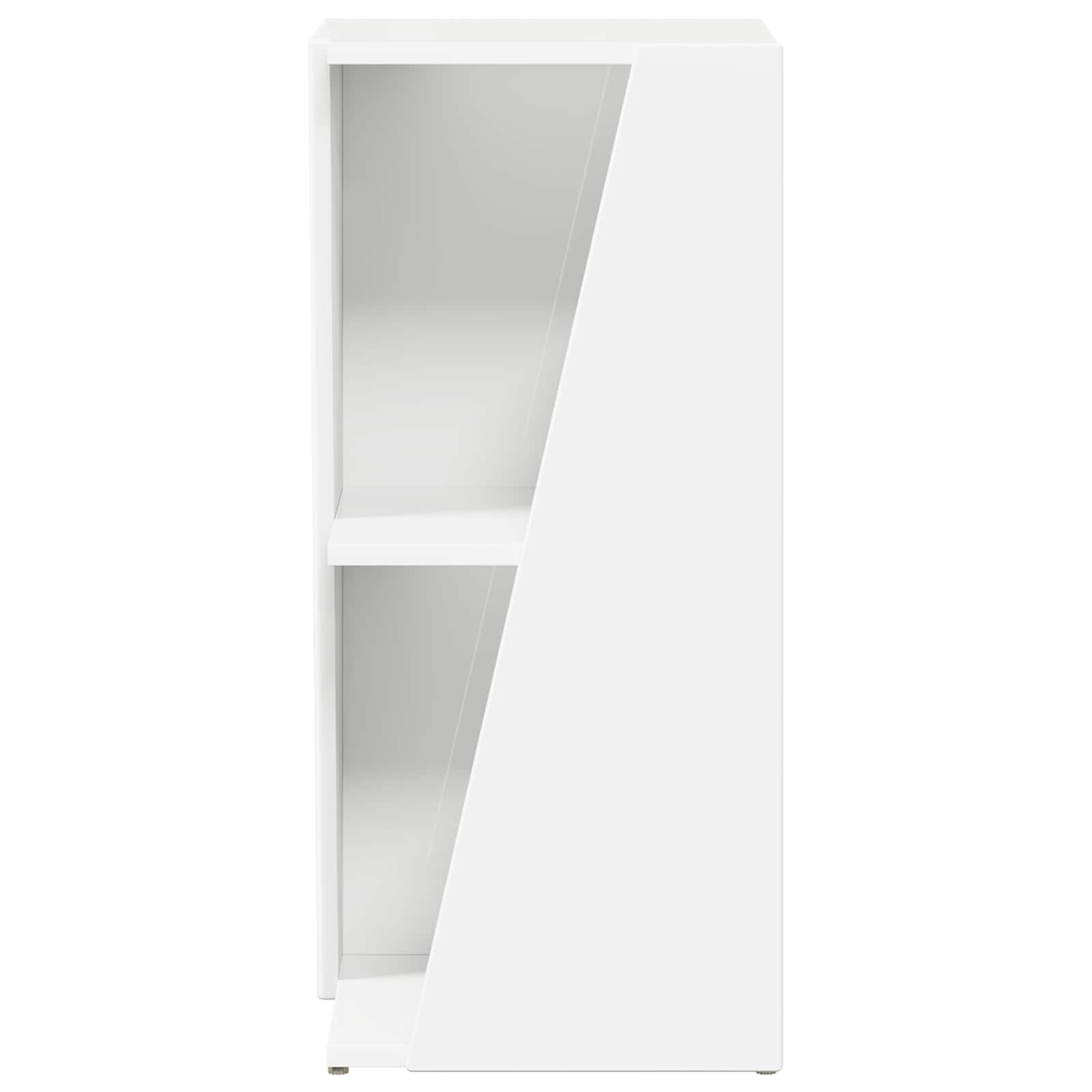 vidaXL Zijplank Wit 33 x 32 x 70,5 cm Bewerkt hout