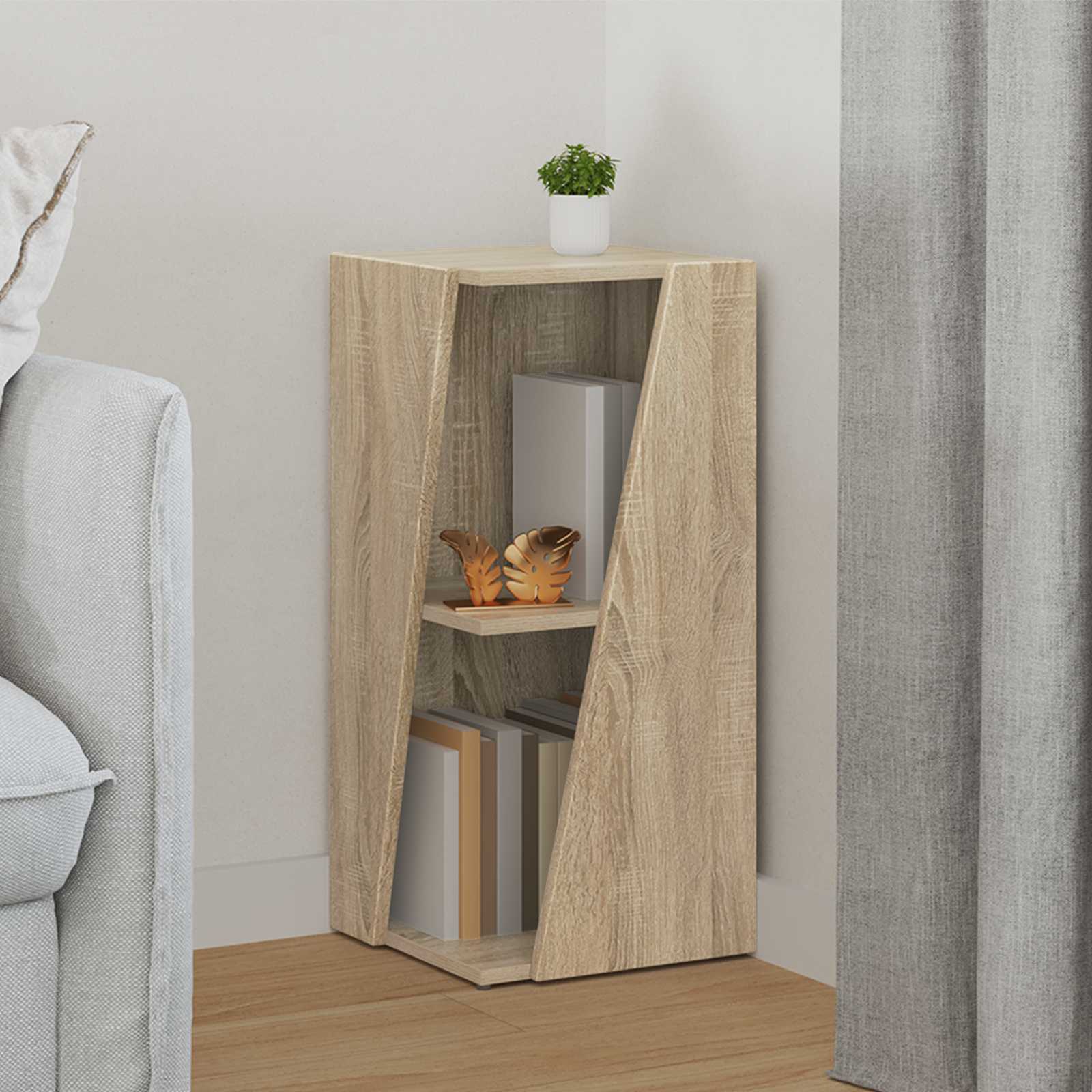 vidaXL Zijplank Wit 33 x 32 x 70,5 cm Bewerkt hout