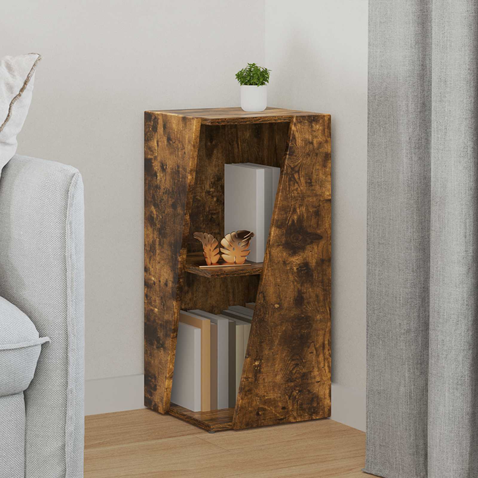 vidaXL Zijplank Wit 33 x 32 x 70,5 cm Bewerkt hout