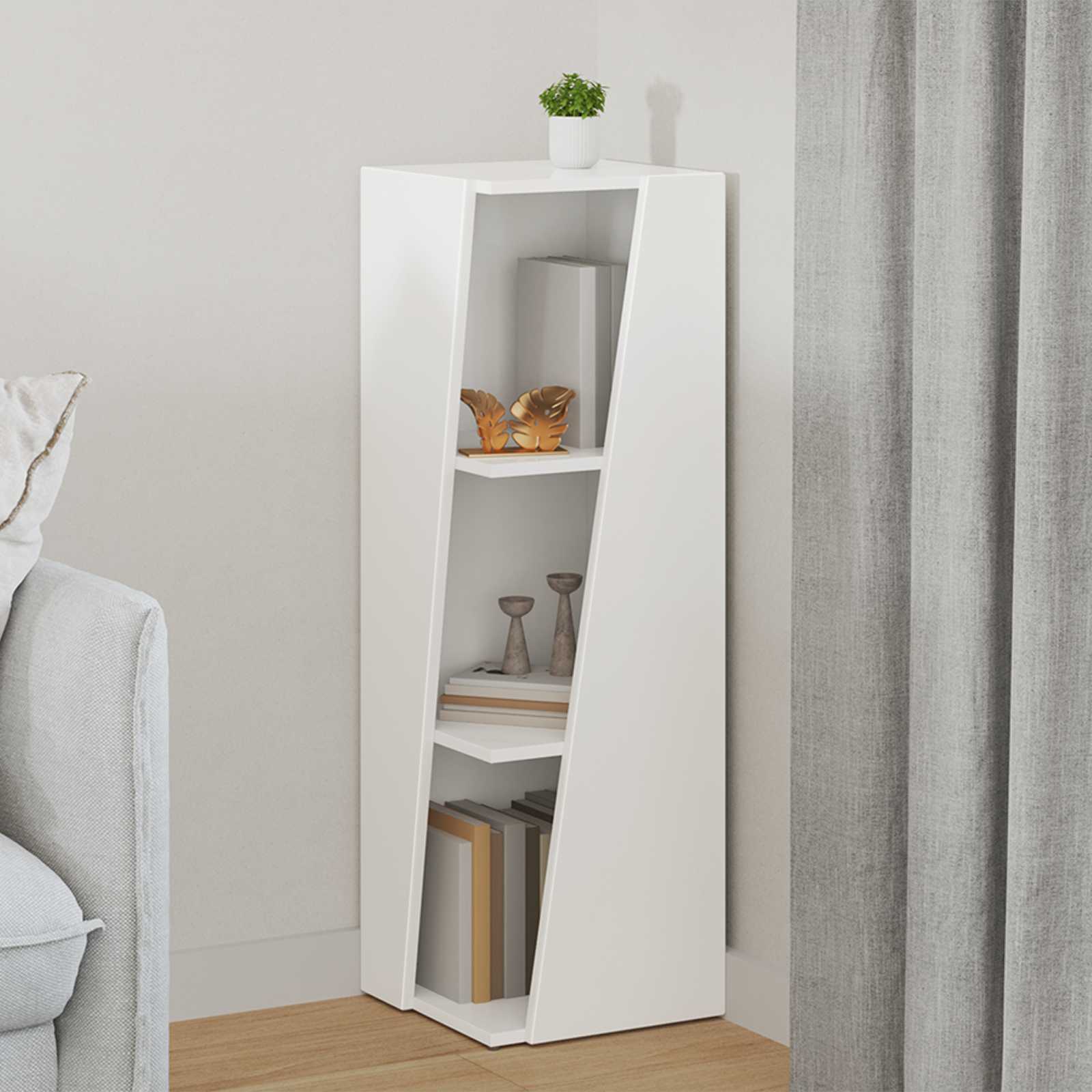 vidaXL Zijplank Wit 33 x 32 x 70,5 cm Bewerkt hout
