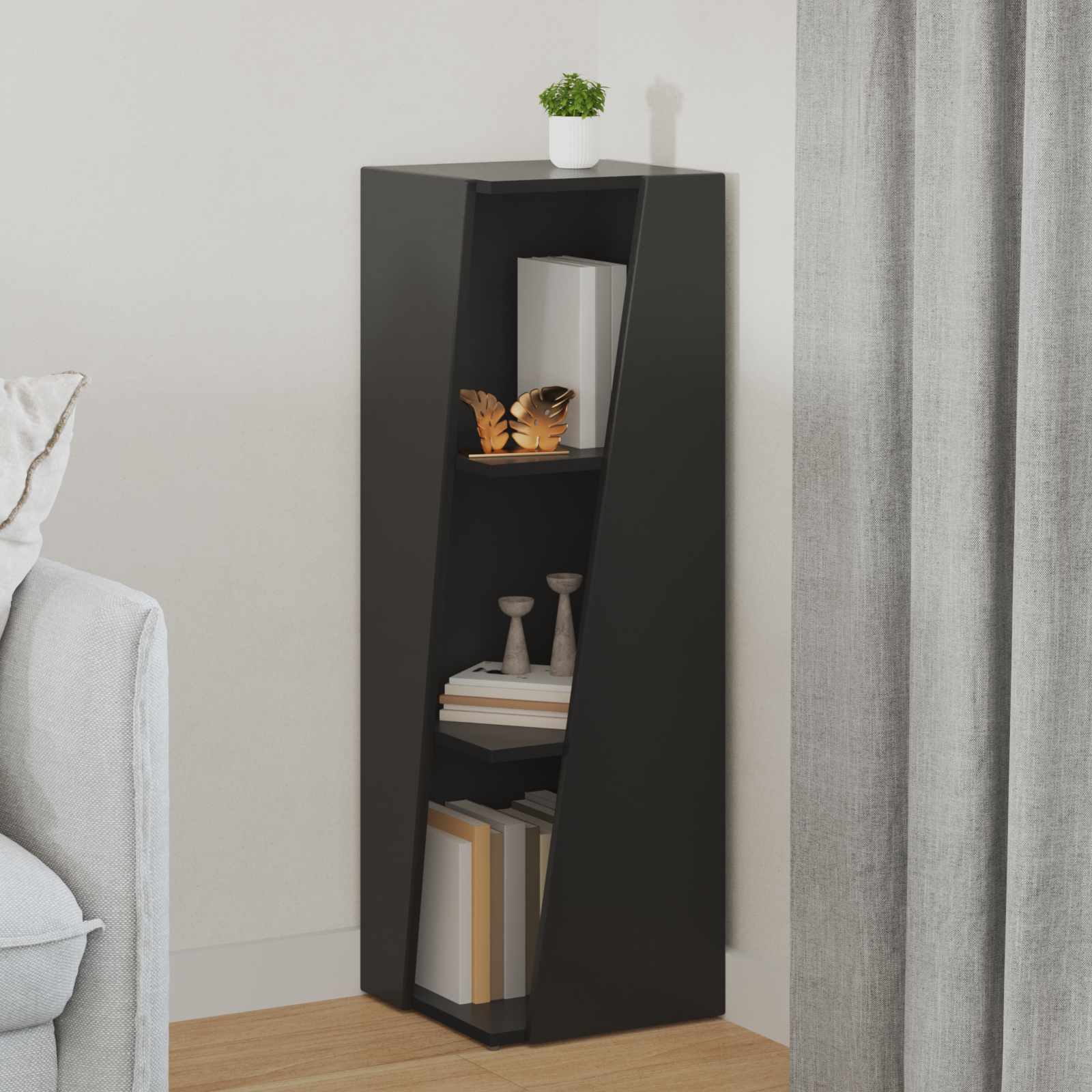 vidaXL Zijplank Wit 33 x 32 x 70,5 cm Bewerkt hout