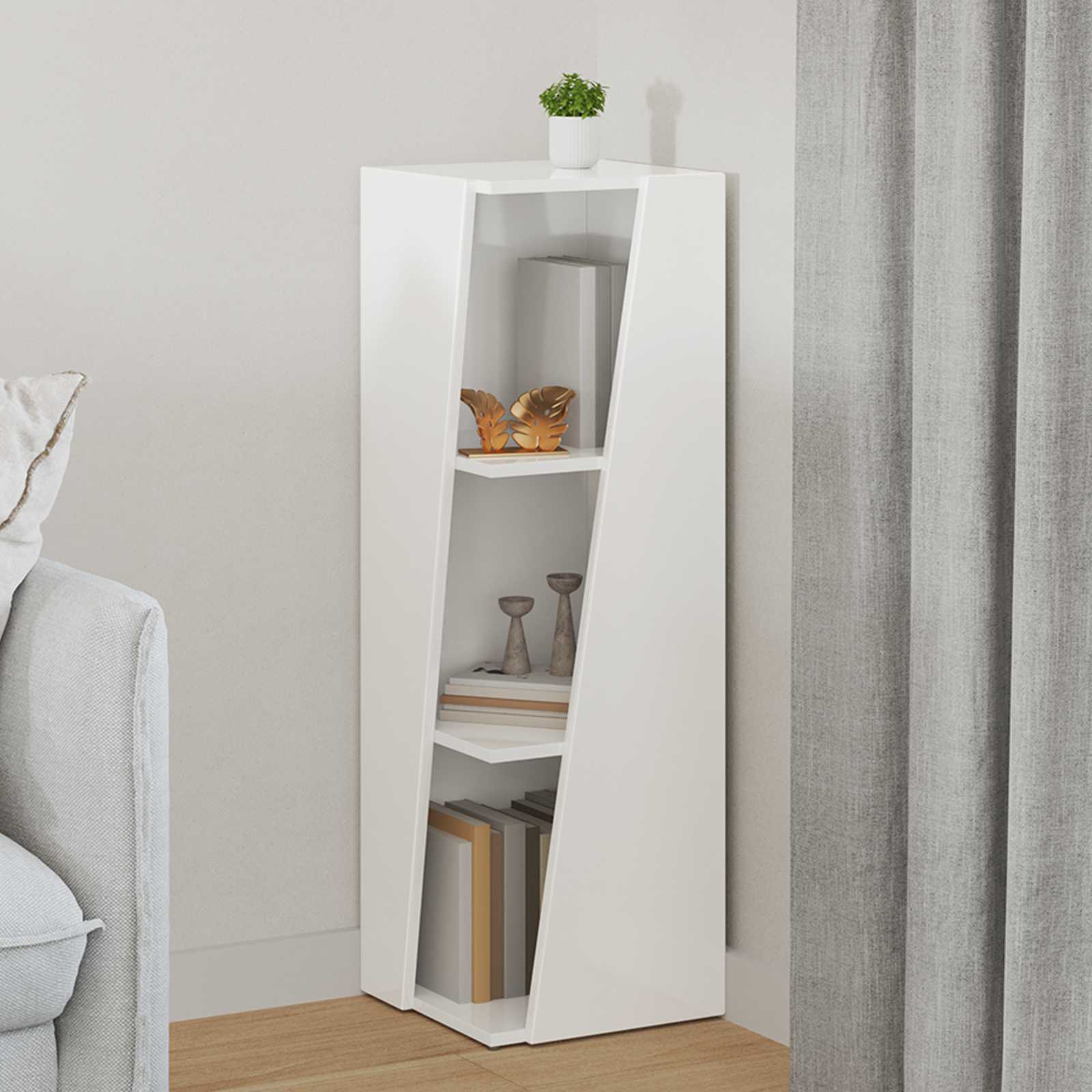 vidaXL Zijplank Wit 33 x 32 x 70,5 cm Bewerkt hout