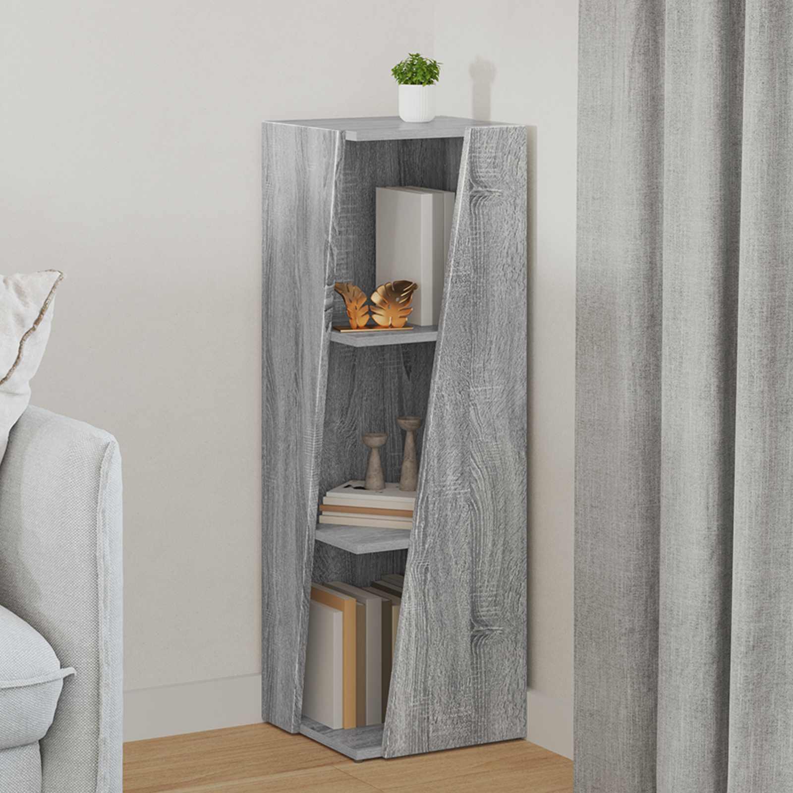vidaXL Zijplank Wit 33 x 32 x 70,5 cm Bewerkt hout