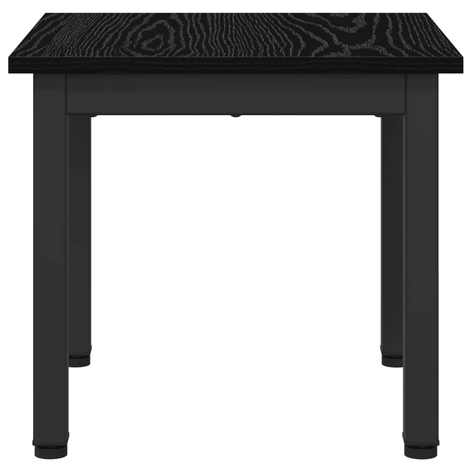 vidaXL Salontafel Zwart Eiken 40 x 40 x 36 cm Bewerkt hout