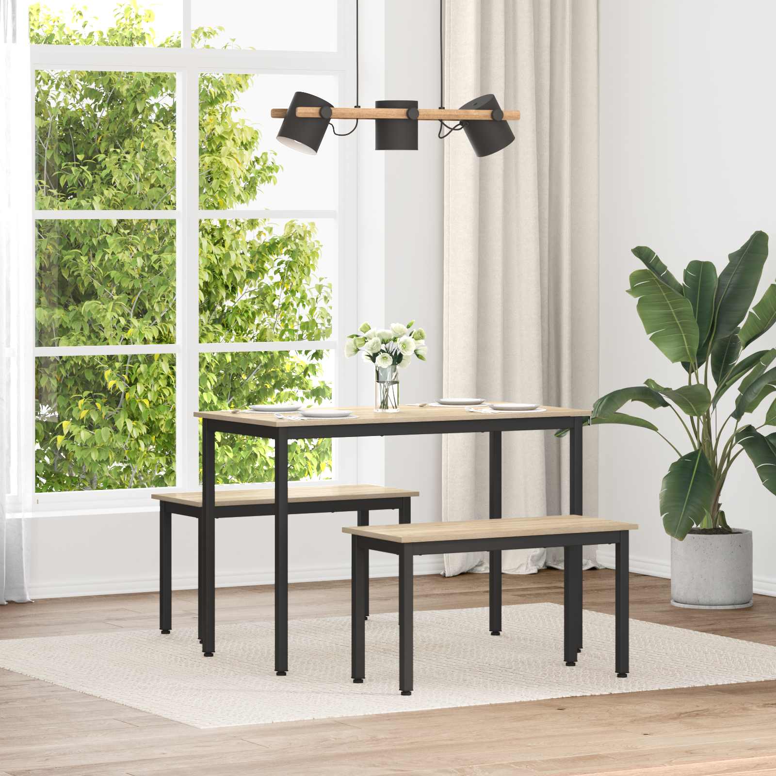 vidaXL Bank Grijs Sonoma 80 x 35 x 45 cm Bewerkt hout