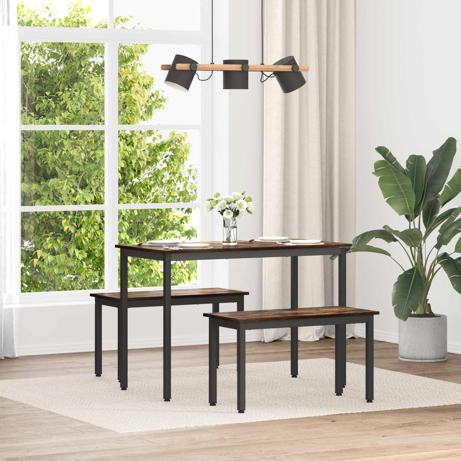 vidaXL Bank Grijs Sonoma 80 x 35 x 45 cm Bewerkt hout