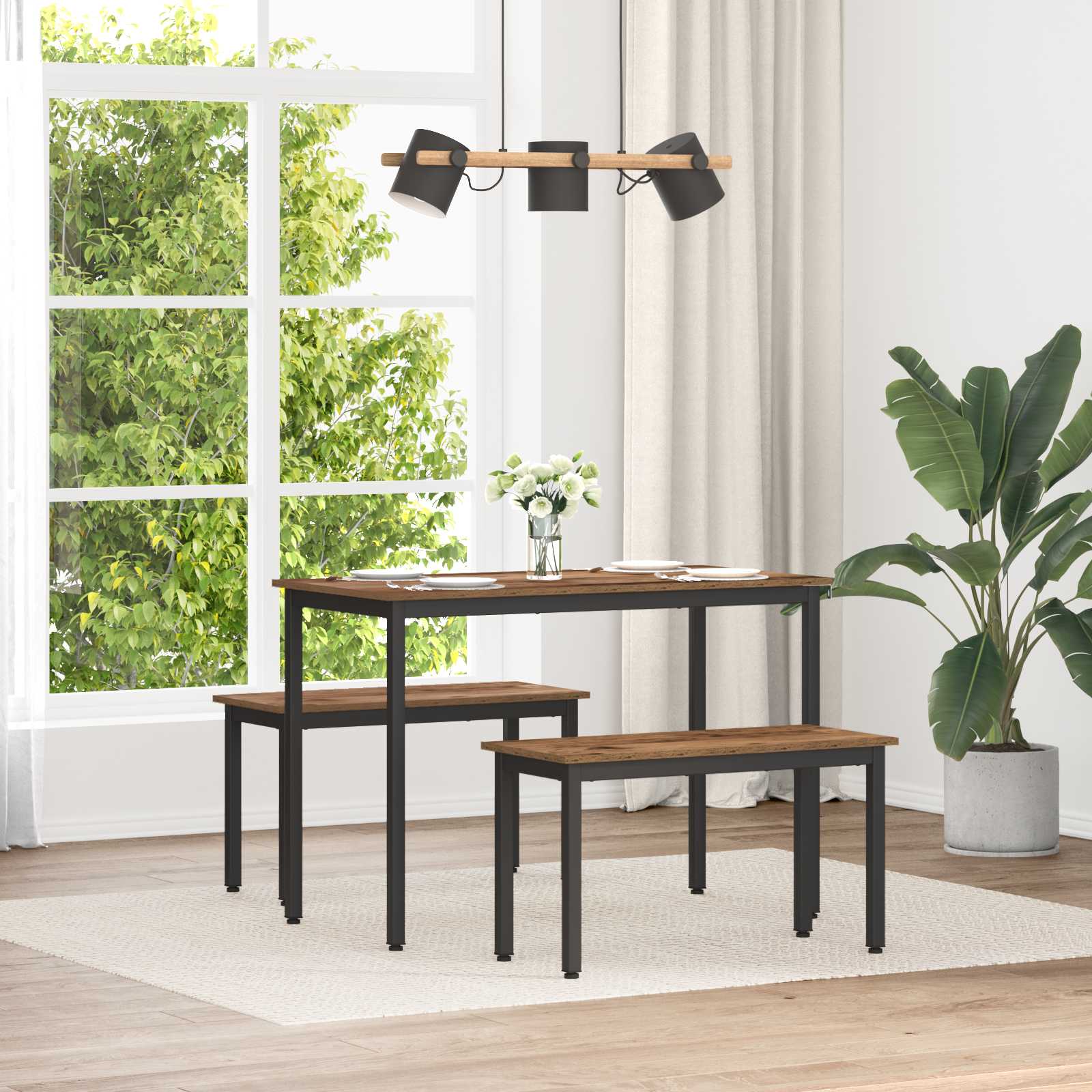 vidaXL Bank Grijs Sonoma 80 x 35 x 45 cm Bewerkt hout