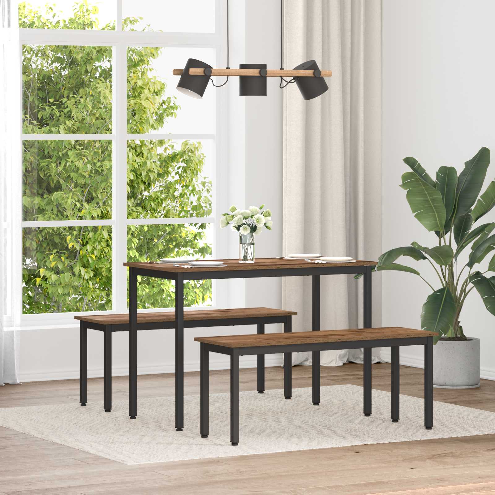 vidaXL Bank Grijs Sonoma 80 x 35 x 45 cm Bewerkt hout