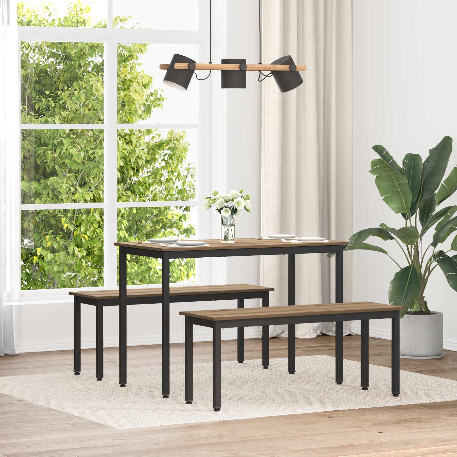 vidaXL Bank Grijs Sonoma 80 x 35 x 45 cm Bewerkt hout