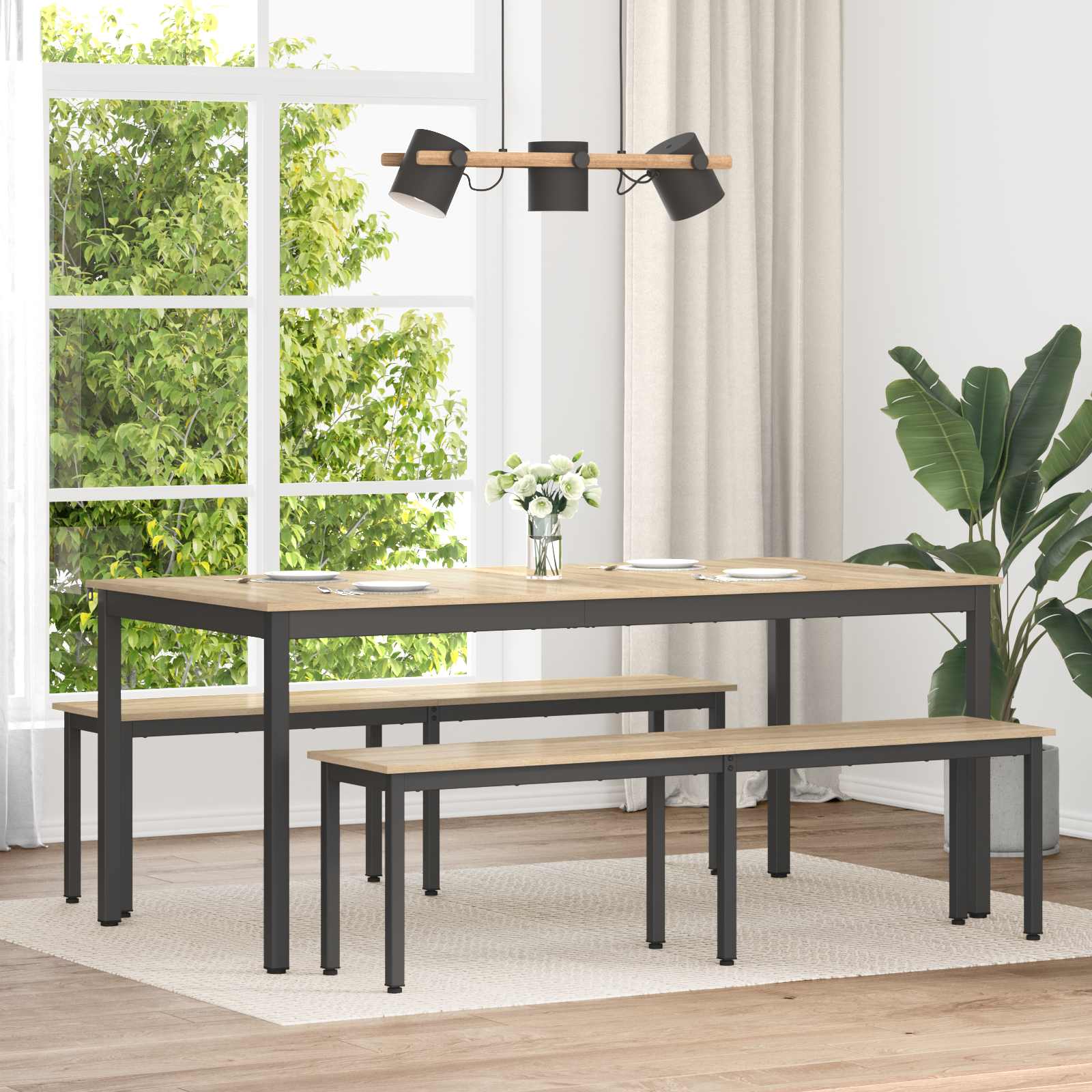 vidaXL Bank Grijs Sonoma 80 x 35 x 45 cm Bewerkt hout