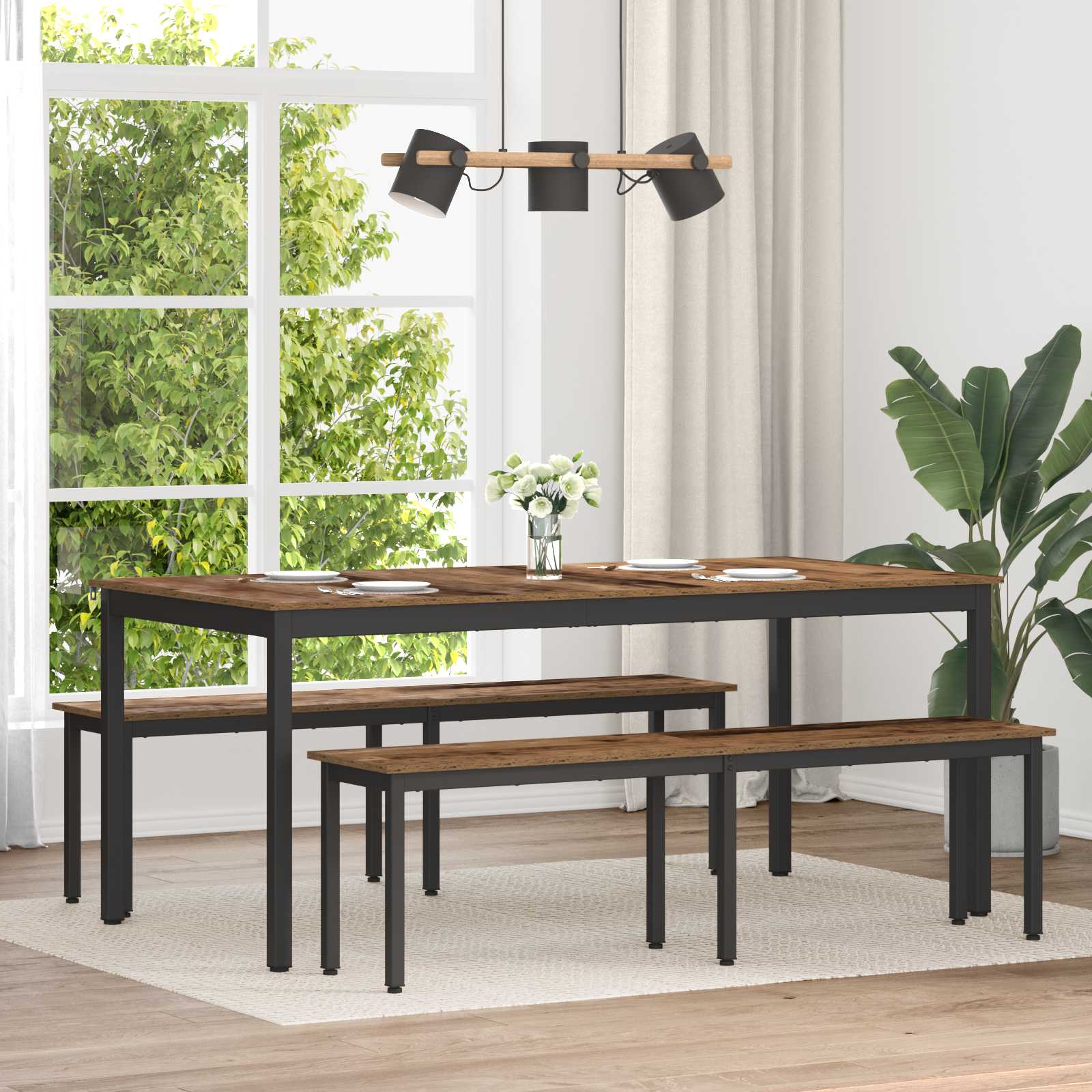 vidaXL Bank Grijs Sonoma 80 x 35 x 45 cm Bewerkt hout