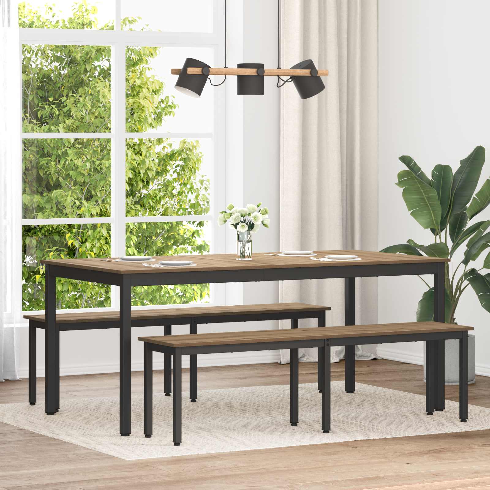 vidaXL Bank Grijs Sonoma 80 x 35 x 45 cm Bewerkt hout