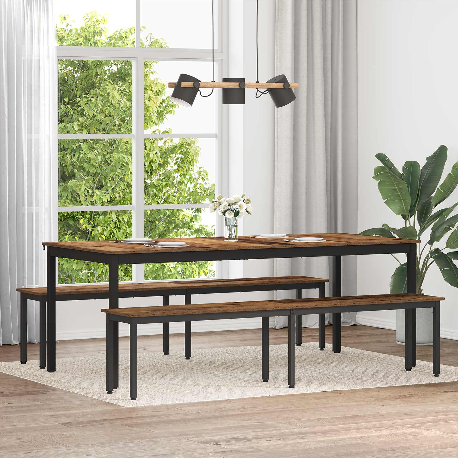vidaXL Bank Grijs Sonoma 80 x 35 x 45 cm Bewerkt hout