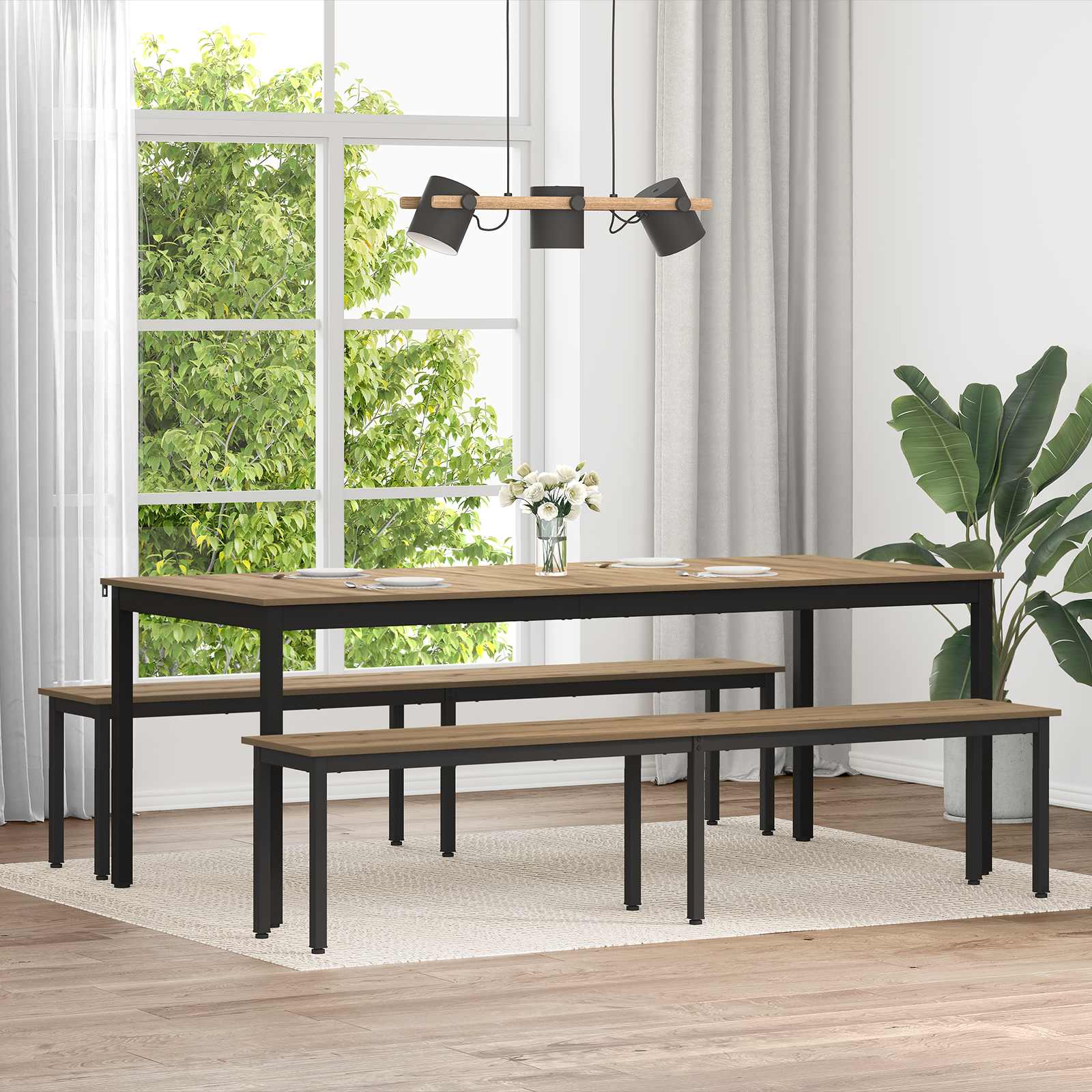 vidaXL Bank Grijs Sonoma 80 x 35 x 45 cm Bewerkt hout