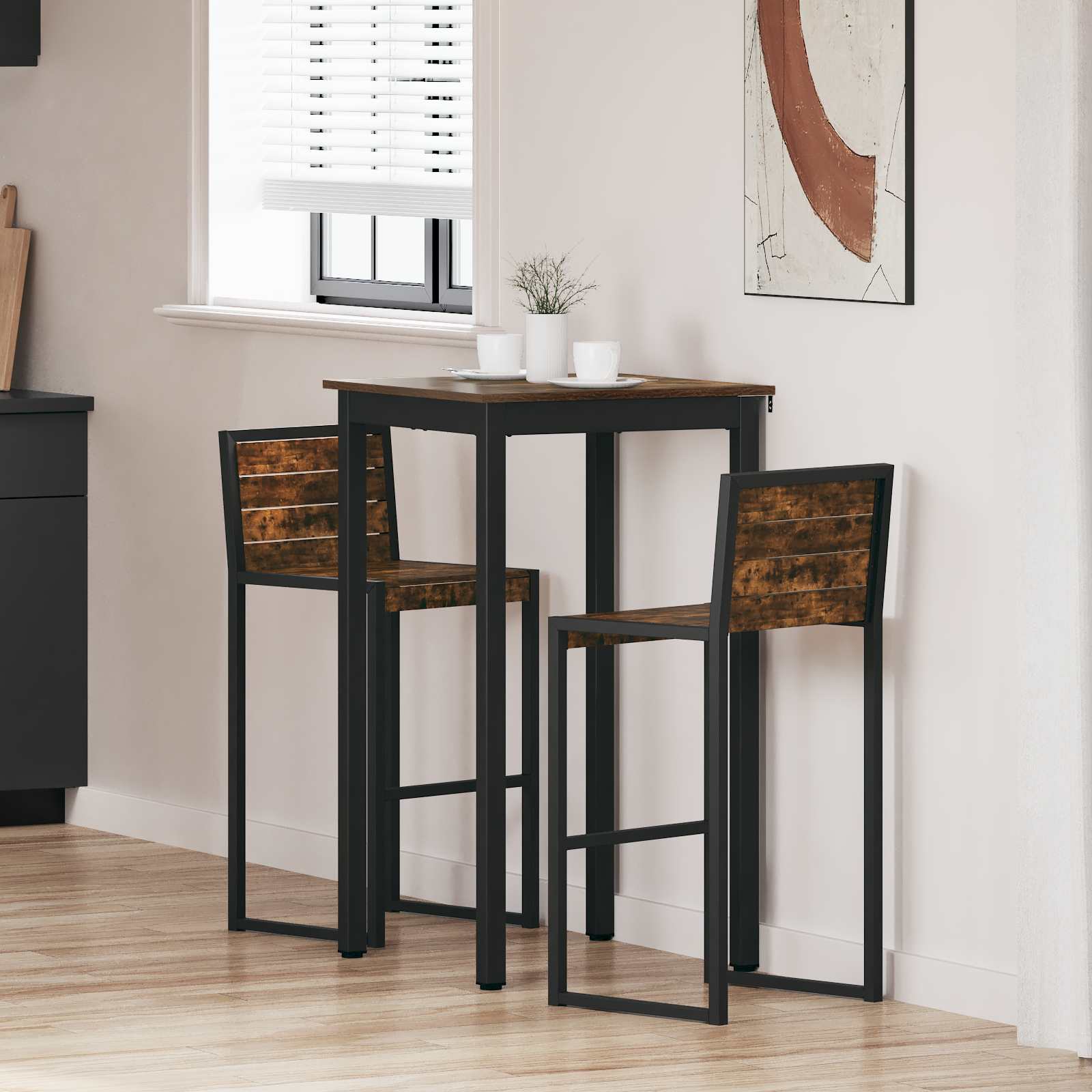 vidaXL Eettafels Bewerkt hout
