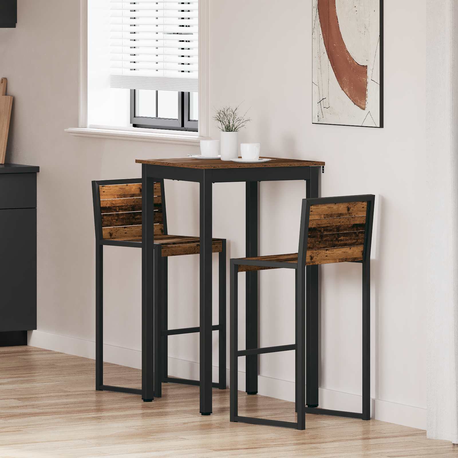 vidaXL Eettafels Bewerkt hout