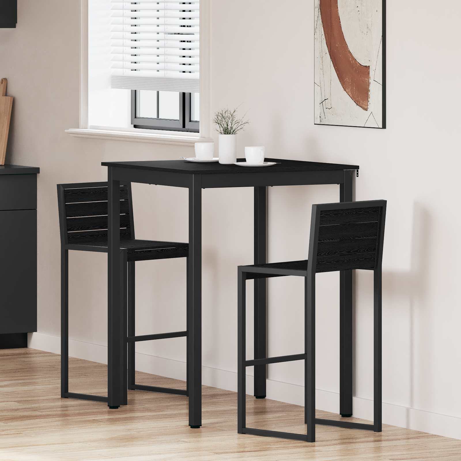 vidaXL Eettafels Bewerkt hout
