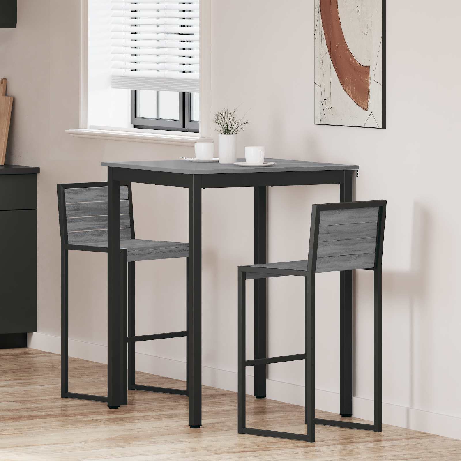 vidaXL Eettafels Bewerkt hout