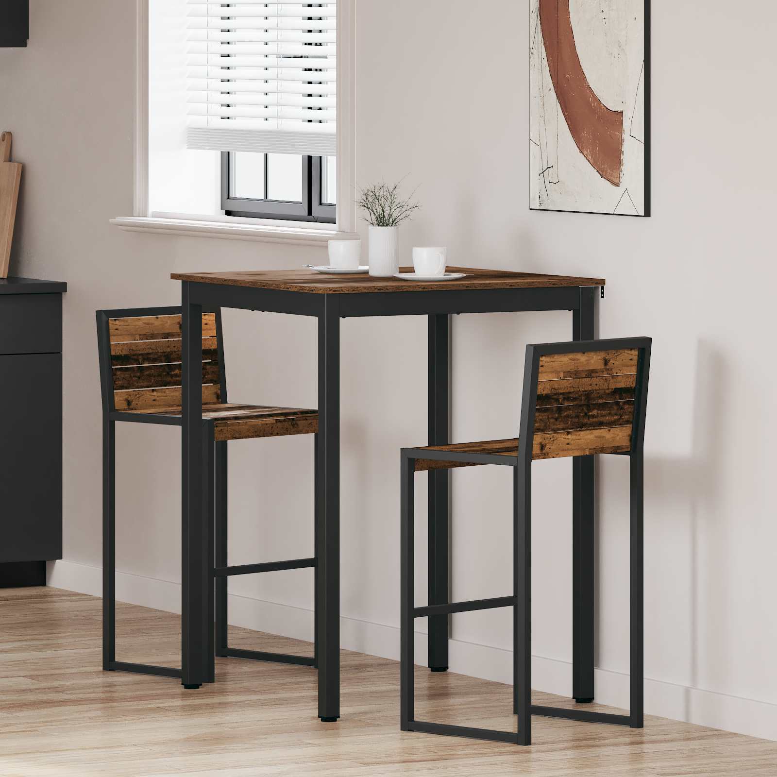vidaXL Eettafels Bewerkt hout