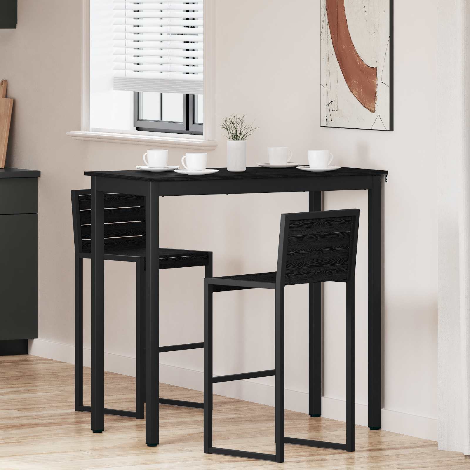 vidaXL Eettafels Bewerkt hout