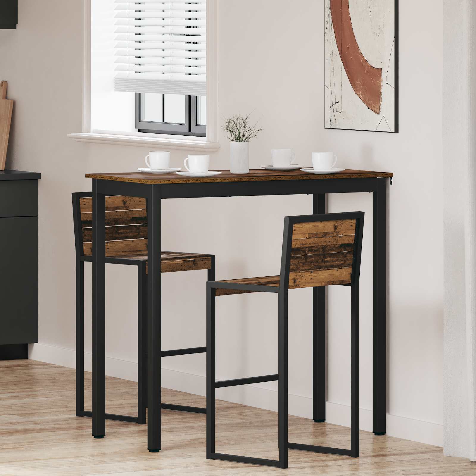 vidaXL Eettafels Bewerkt hout