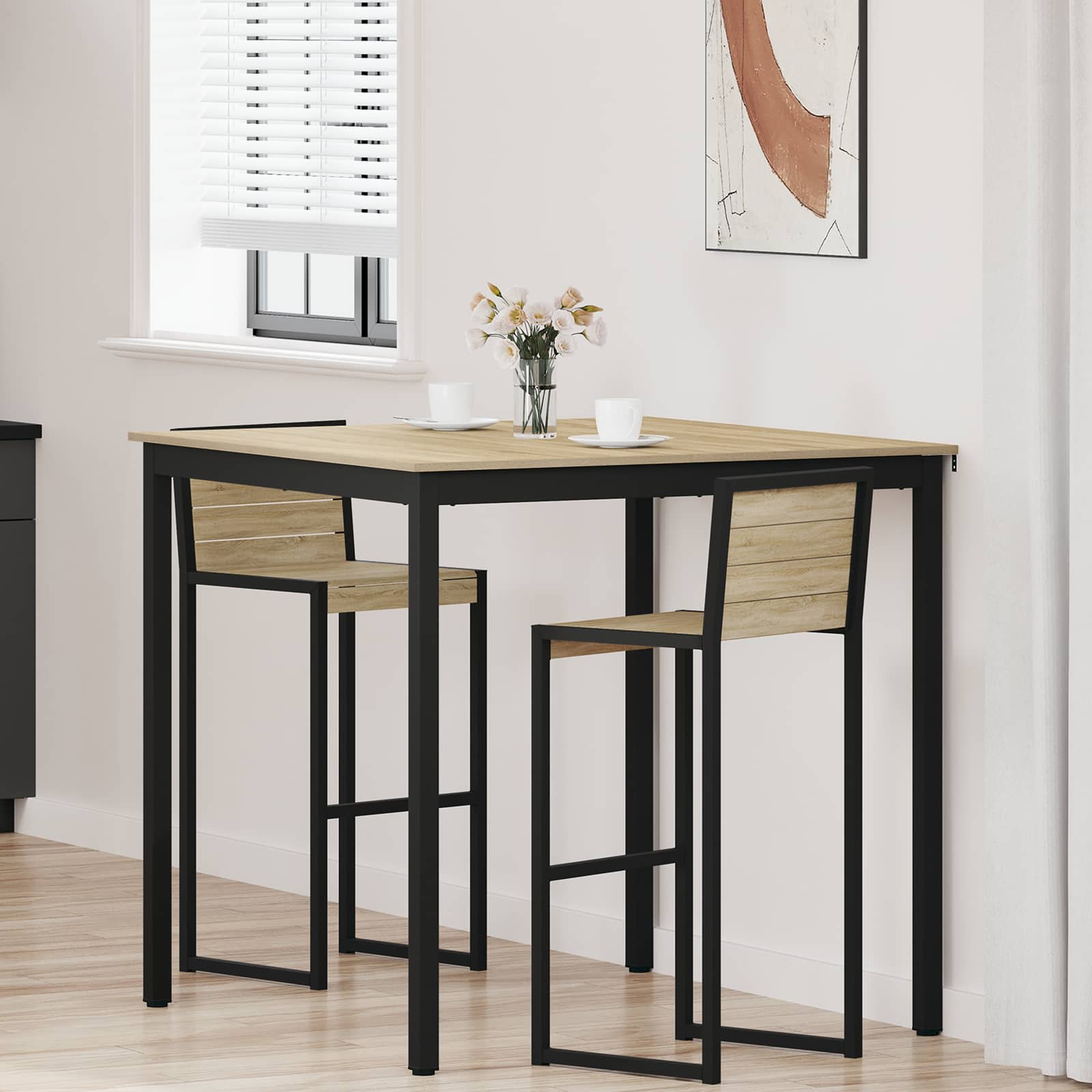 vidaXL Eettafels Bewerkt hout
