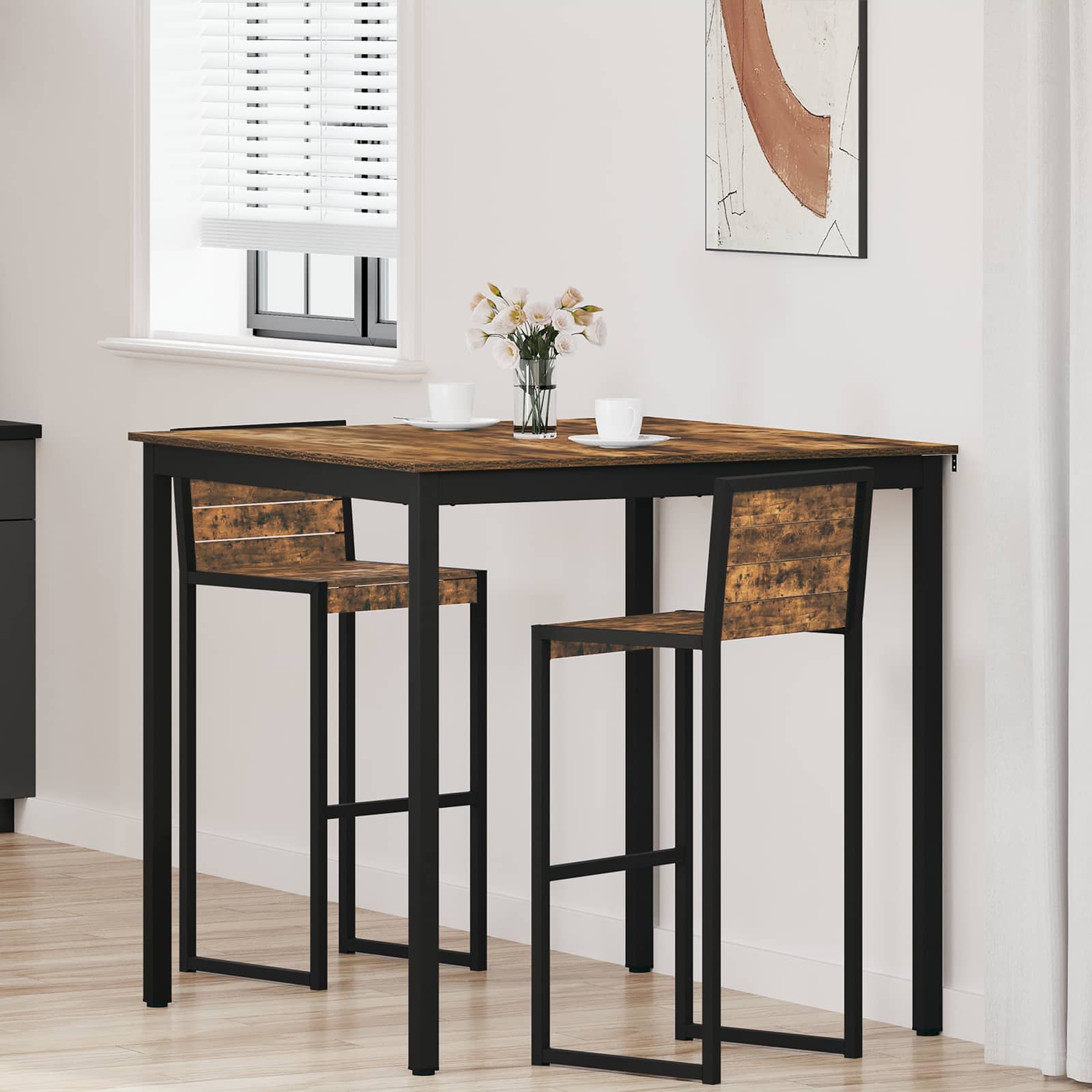 vidaXL Eettafels Bewerkt hout