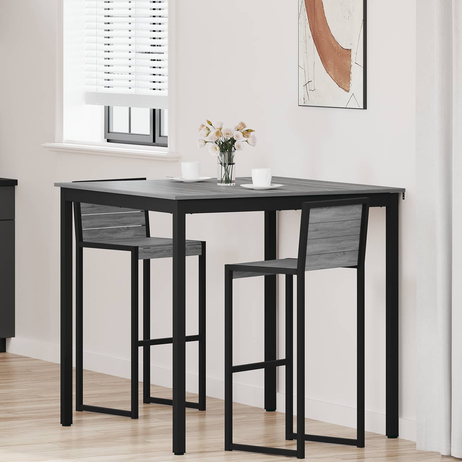 vidaXL Eettafels Bewerkt hout
