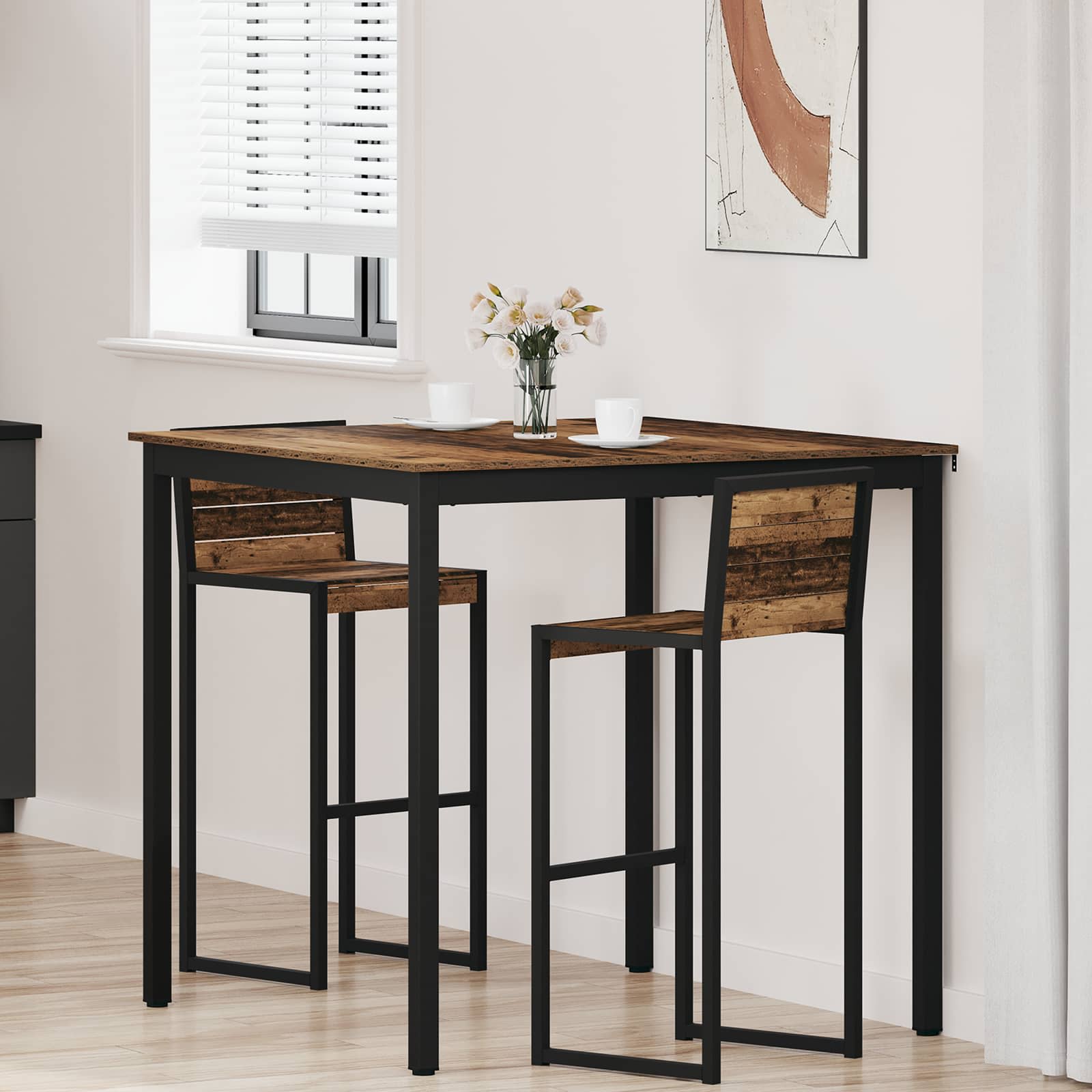 vidaXL Eettafels Bewerkt hout