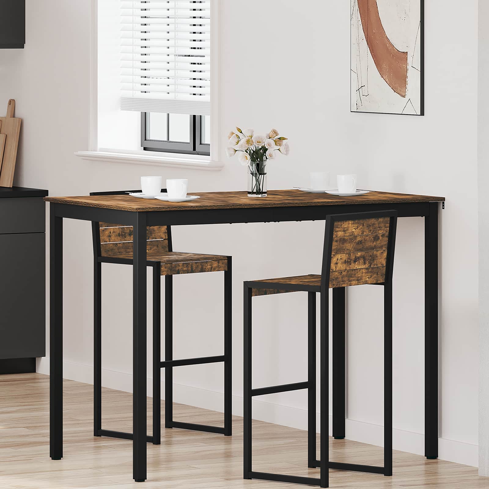 vidaXL Eettafels Bewerkt hout