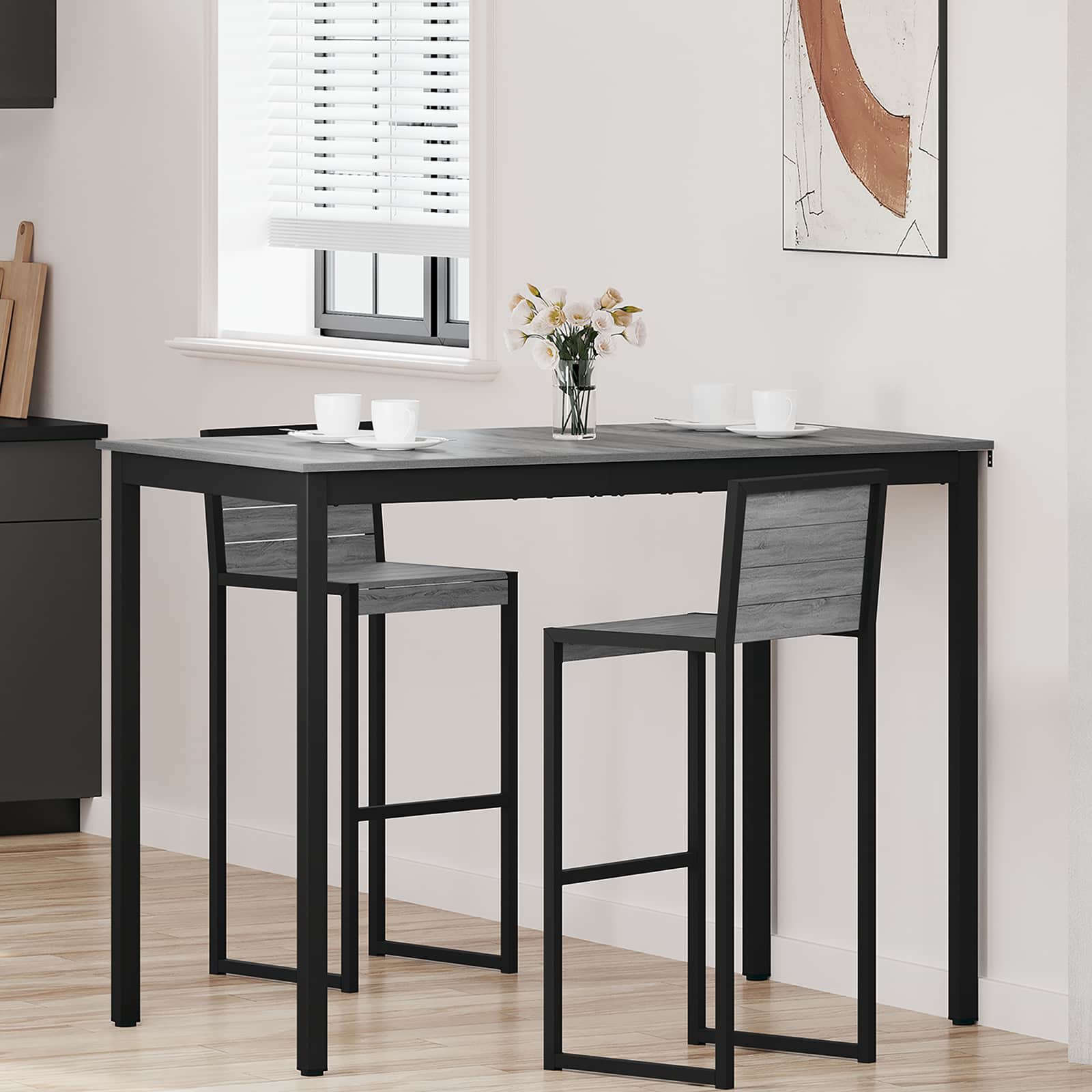 vidaXL Eettafels Bewerkt hout
