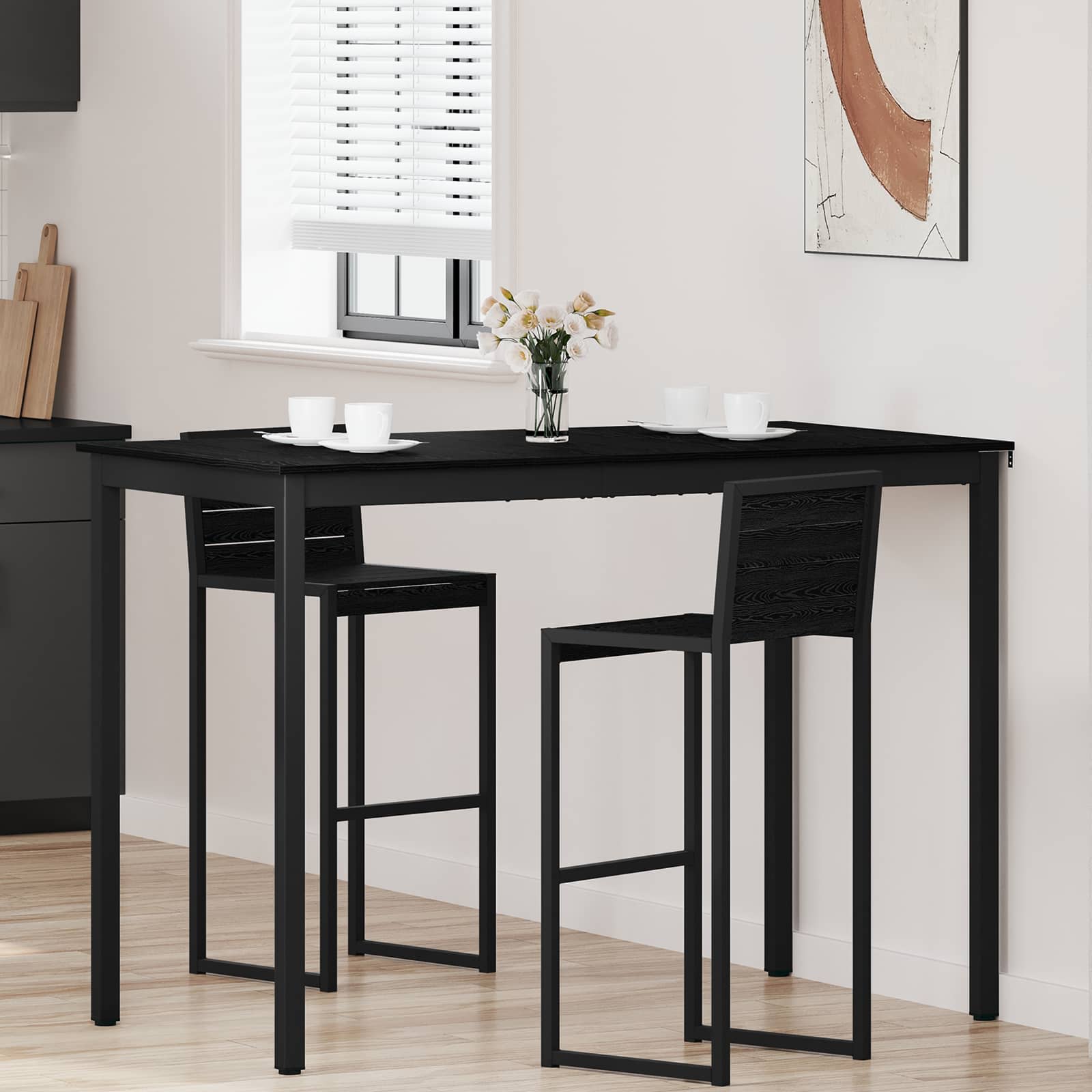vidaXL Eettafels Bewerkt hout