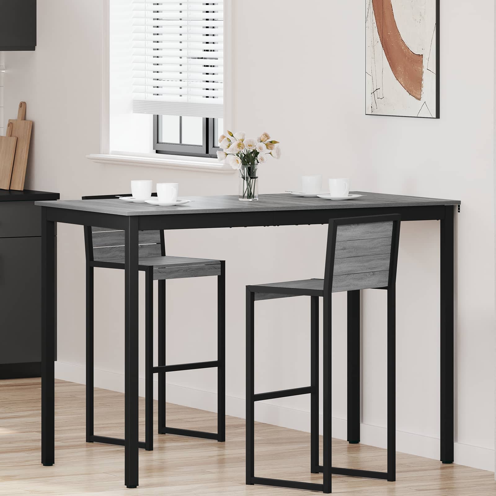 vidaXL Eettafels Bewerkt hout