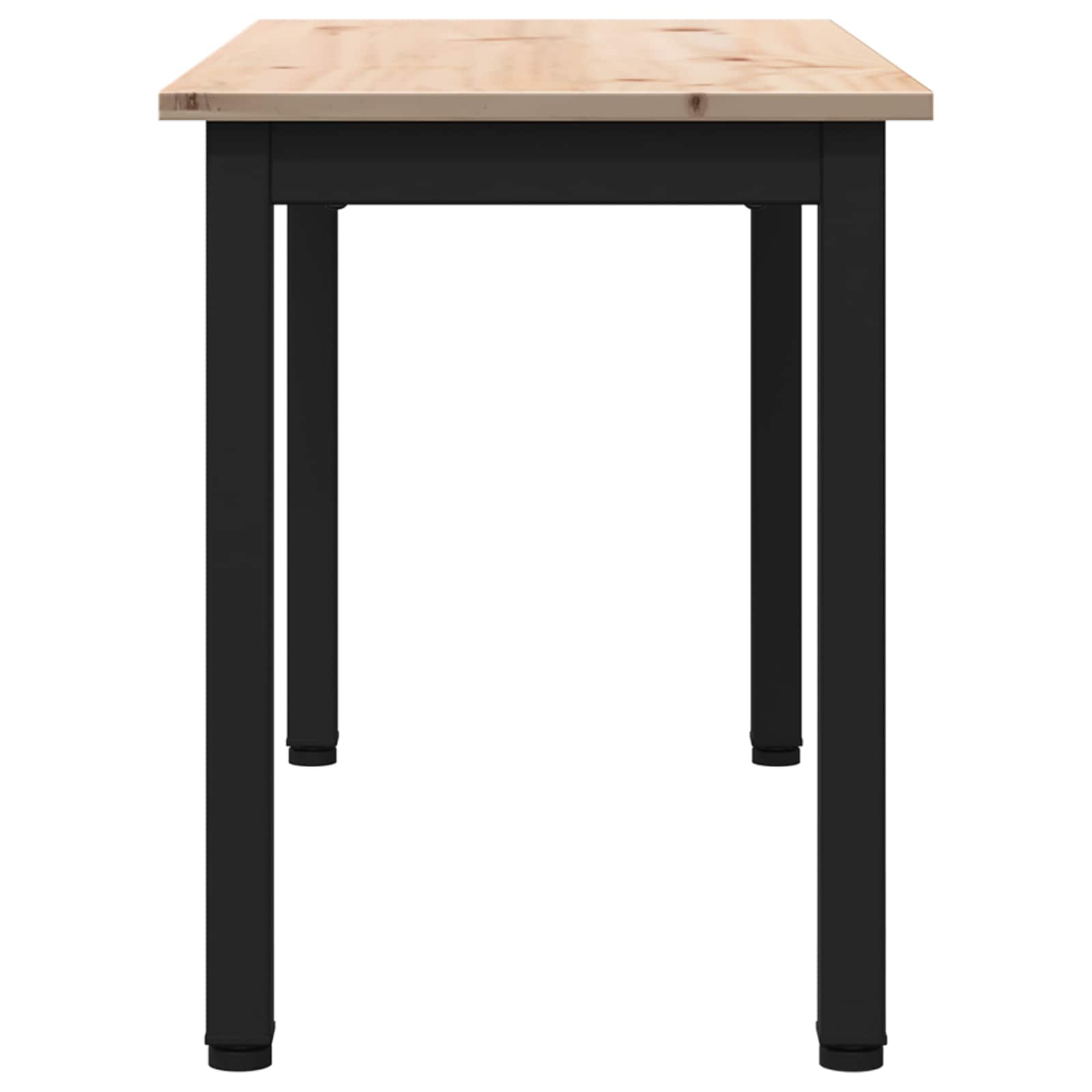 vidaXL Bank Naturel 80 x 35 x 45 cm Massief grenenhout