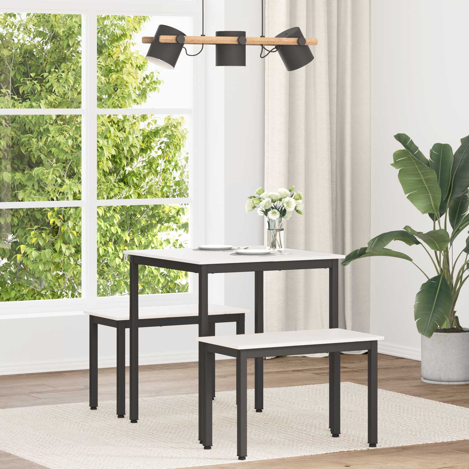 vidaXL Eettafel Naturel 200 x 100 x 75 cm Massief grenenhout