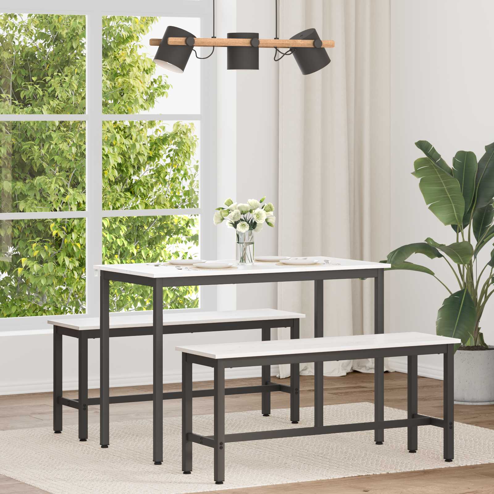 vidaXL Eettafel Naturel 200 x 100 x 75 cm Massief grenenhout