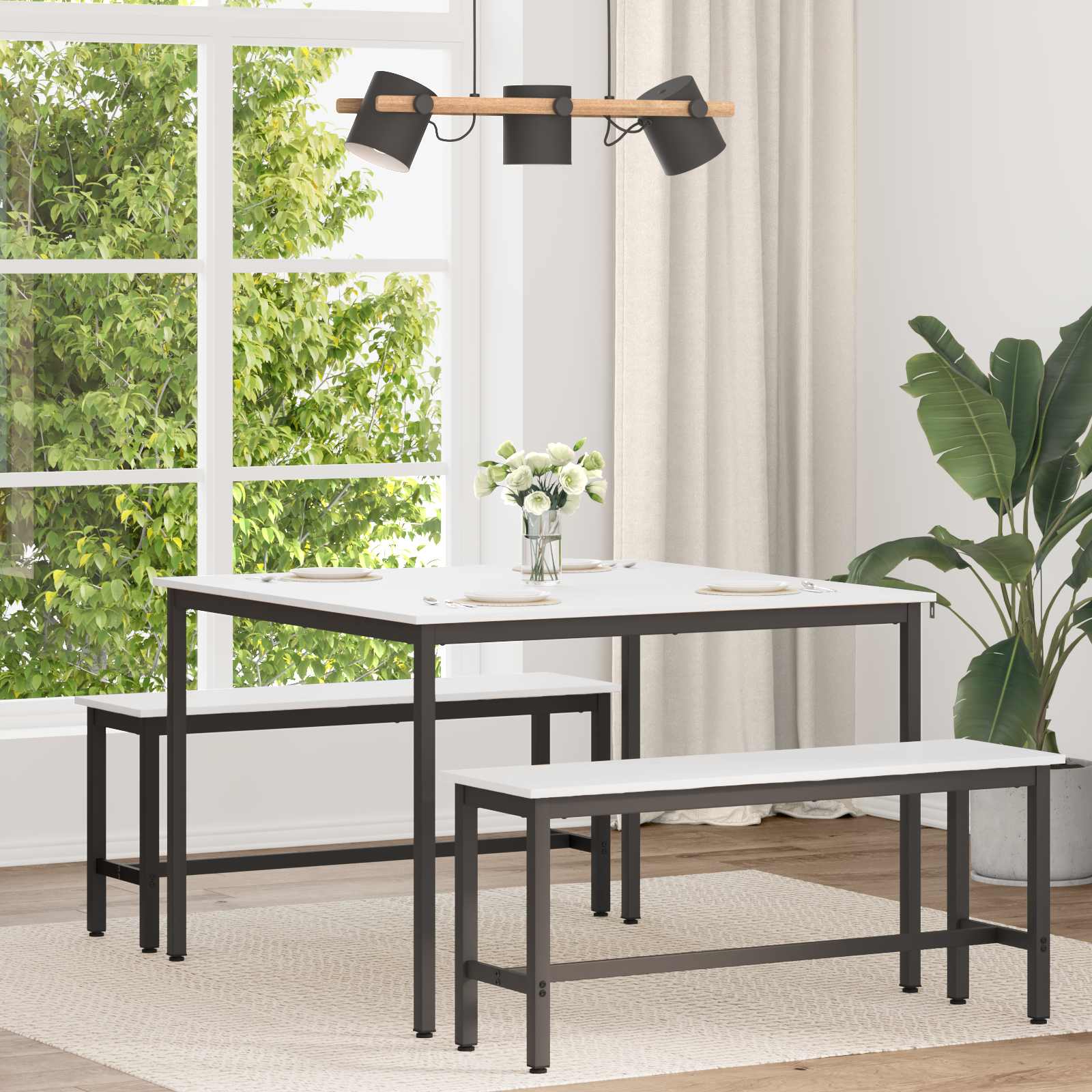 vidaXL Eettafel Naturel 200 x 100 x 75 cm Massief grenenhout