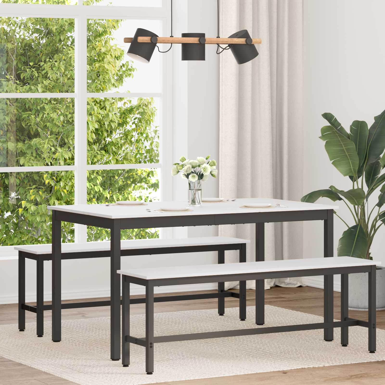 vidaXL Eettafel Naturel 200 x 100 x 75 cm Massief grenenhout